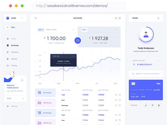 CRM Dashboard template